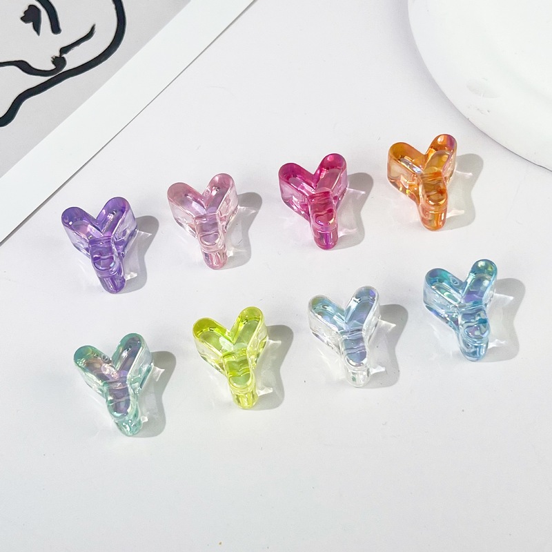 透明色字母珠6mm包挂配件钥匙扣diy配饰亚克力手机链多巴胺散串珠|undefined