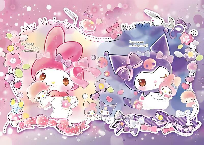 ナイトマーケット 1000 ピースパズル接着剤スクレーパー付き子供用箱入りアニメーション紙パズルネザパズル露店供給|undefined