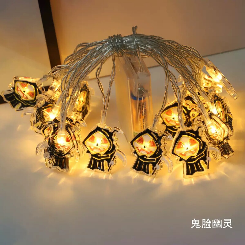 クロスボーダーハロウィン LED カボチャクモゴーストハンドライトストリングソーラー屋外装飾ホリデーライト|undefined