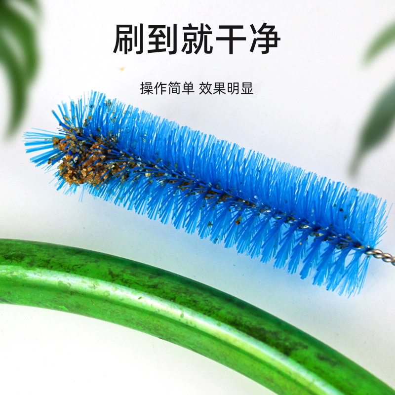 Аквариум водопроводная щетка для очистки труб инструмент для очистки аквариума пружинная щетка из нержавеющей стали нейлоновая проволочная щетка