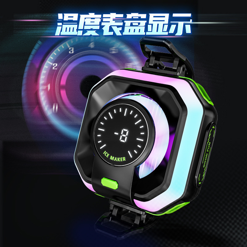 2025 New Mobile Phone Radiator Js86 Magnetic Back Clip-On Radiator Mobile Phone Can Be Frozen and Silent for Live Broadcast