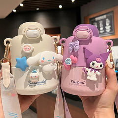 Kuromi's new co-branded thermos cup for girls, high-looking and super cute Sanrio water cup, cute large-capacity kettle