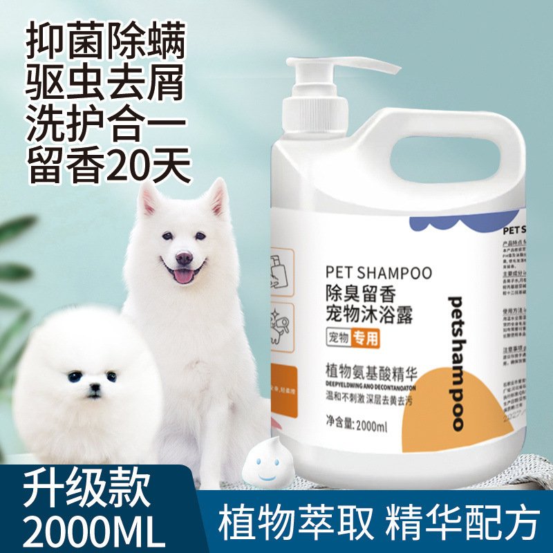 狗狗大桶沐浴露杀菌除螨除虫止痒留香泰迪比熊金毛专用洗澡香波|undefined