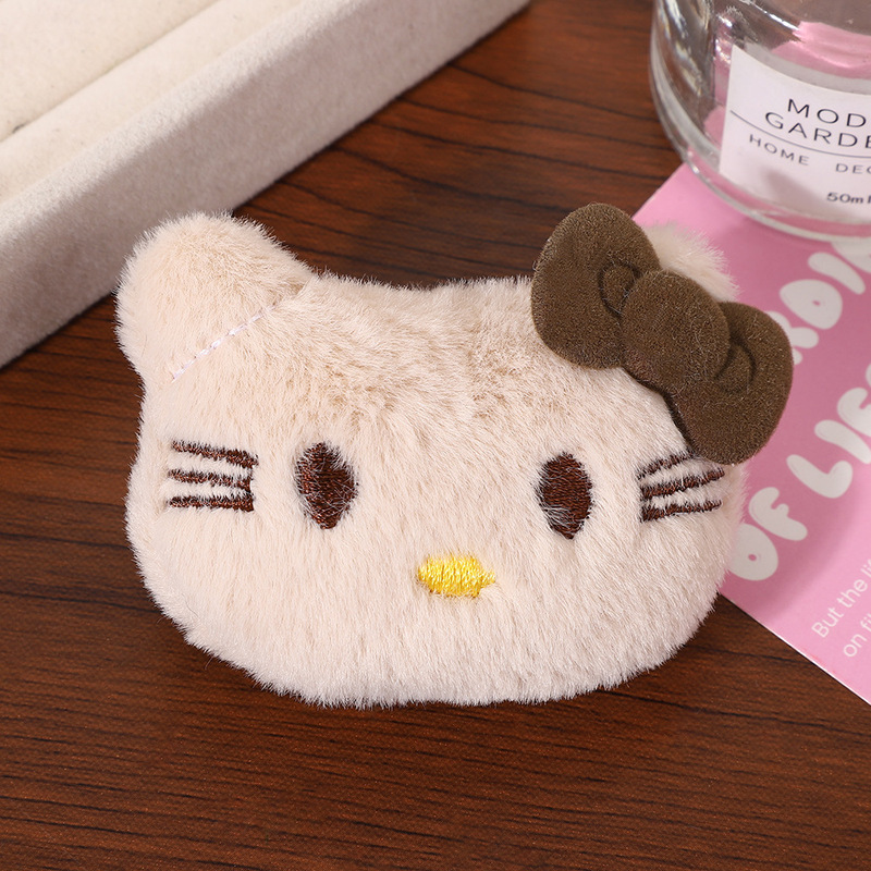 KT猫毛绒玩偶公仔卡通DIY小猫鞋花辅料创意可爱kitty胸针发夹配件|undefined