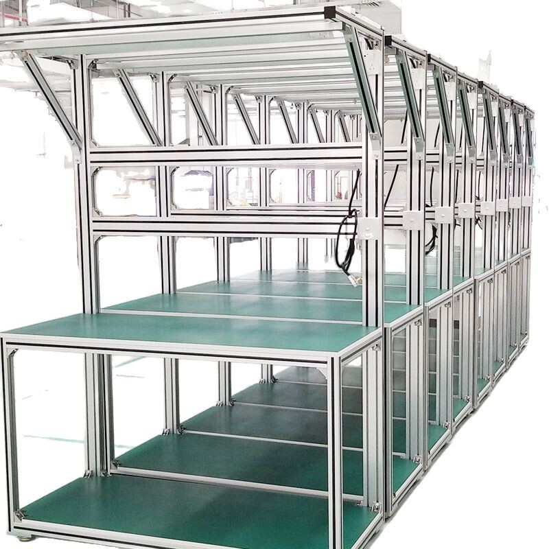 リーンパイプ作業台工場組立ライン帯電防止作業台ワークショップ工場恵州地域カスタマイズされた図面|undefined