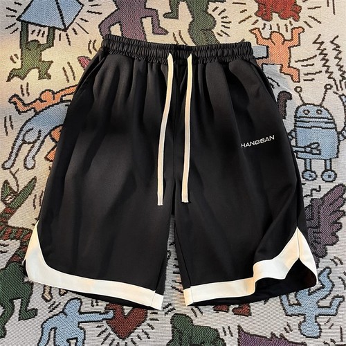 Embroidered Men's Streetwear High-Street Basketball Loose Youth Five-Pocket Shorts Summer Versatile Casual Shorts