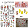 Nail stickers for nails, fake nails, sticker, Chanel style