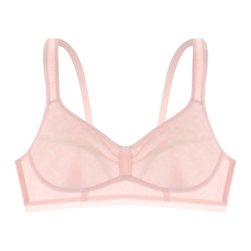 [100% pure cotton] Girls' second-stage no-wire underwear vest, developmental stage, junior middle school student's thin bra