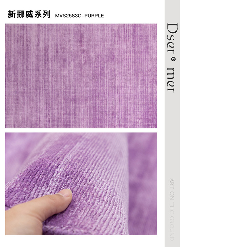 Nueva alfombra tejida a mano sala de estar fácil de cuidar alfombra de cama de dormitorio India importación pesada alfombra mercerizada