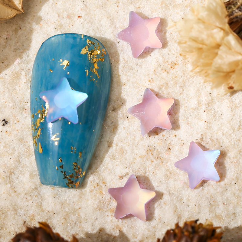 다섯개 별 보라색 6.8*6.8mm