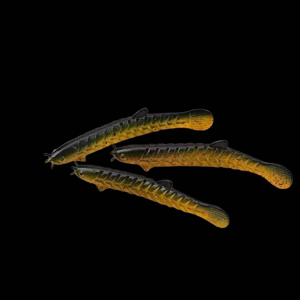 Bionic loach soft bait, fake bait, live loach, mandarin fish, bass, black pit fishing fake bait, Lua bait, submersible micro-object bait 4
