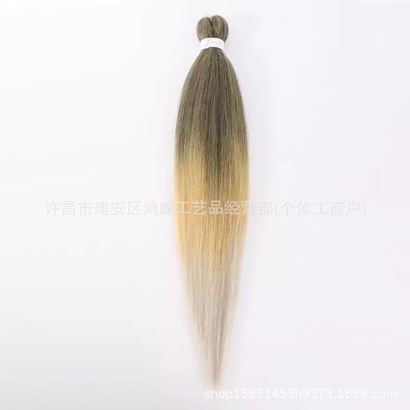 PVC fibra química de baja temperatura fluffy EZ trenza grande trenza fácil trenza image 28
