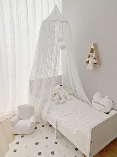 K9HX wholesale lace curtain French elegant ceiling hanging tent summer mosquito net extra large mosquito net children home girl