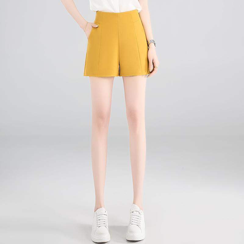 Women's Summer Thin Suit Shorts 2026 New High-Waisted Slimming A-Line Wide-Leg Pants Loose Casual Versatile Hot Pants