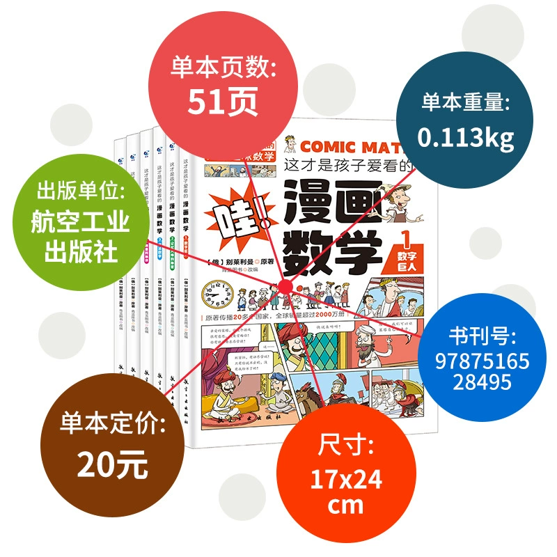 Comics for teaching maths, reading, 6-15 years, for teenagers