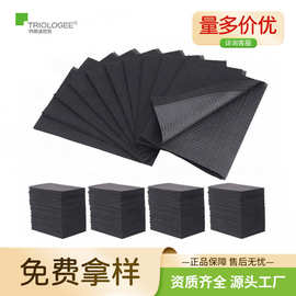 牙科口腔材料 一次性牙科围巾 黑色印花牙科垫纸膜覆合防水围兜