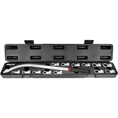 Car engine idler tensioner pulley adjustment wrench lengthened E-type socket wrench special disassembly (Mühərrik alətləri) - 15-piece-set-in-stock