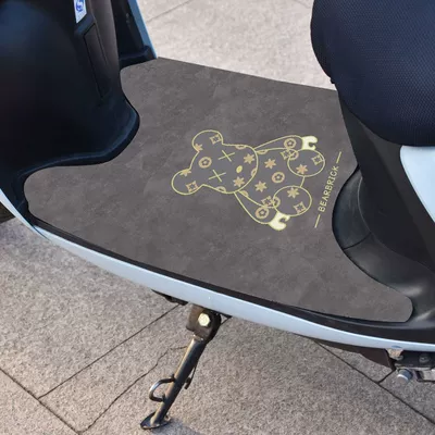 Car Foot Mat Battery Car: Electric vehicle foot mat - golden-violent-bear-25-40cm-electric-bicycle-general
