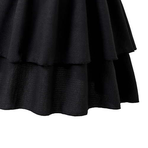 Girls' Dress, Children's Clothing, Summer New Arrival Off-Shoulder Strappy Pleated Double-Layer Flared Princess Dress