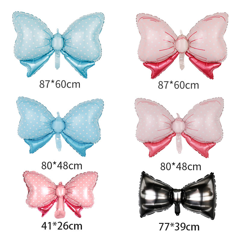 Birthday Bow Knot Aluminum Film Party Balloon display picture 1