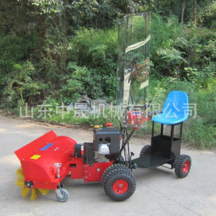 中晟重工市政环卫用动力强劲清理干净手推广式扫雪机广场路面除雪