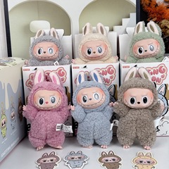 東莞製高品質人気ラブブ第一世代ハートビートマカロンビニールぬいぐるみトレンディブラインドボックスペンダント卸売