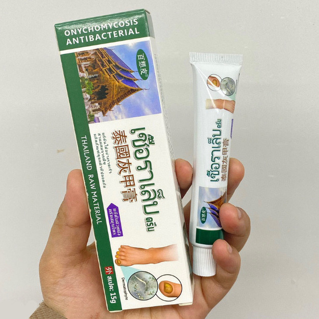 タイ百祥皮爪真菌クリーム爪真菌抗菌クリーム純粋な天然ハーブ配合安全でマイルドなクレンジング 15 グラム/個|undefined