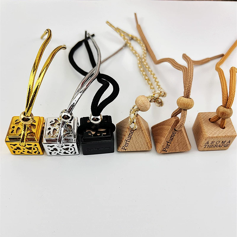 Автомобильные духи Автомобильная бутылка ароматерапии треугольная квадратная крышка водяного Куба на выходе Крышка эфирного масла 8 мл может быть напечатана с логотипом