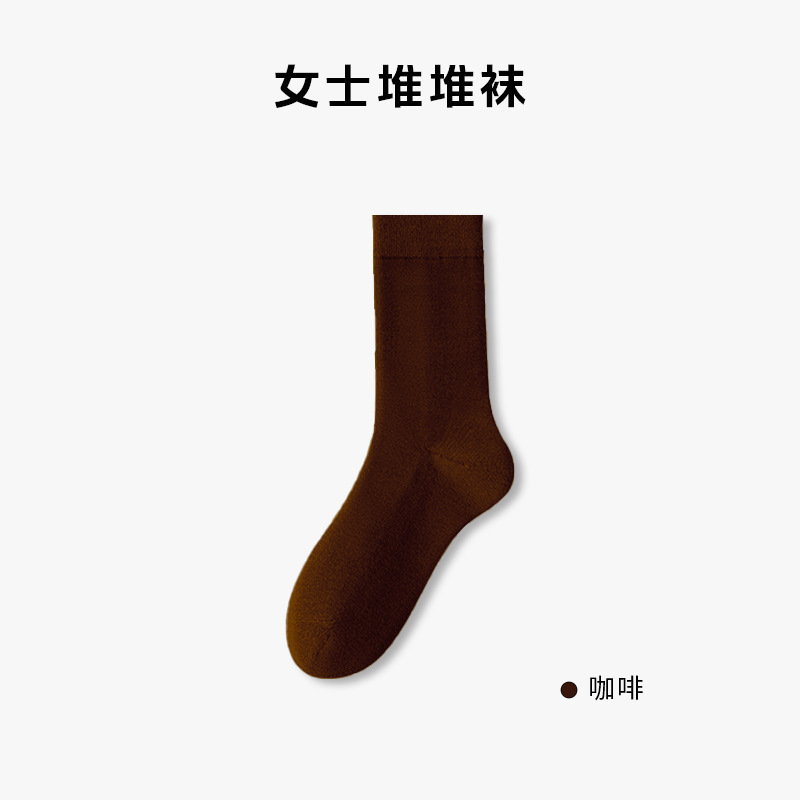 白色袜子女夏季薄款长筒堆堆袜纯棉袜子中长款10A抗菌防臭月子袜|undefined