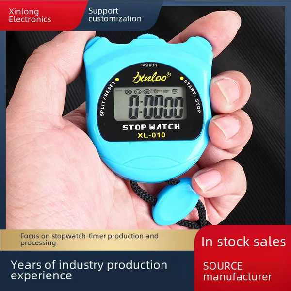 Factory spot electronic stopwatch single row two-channel sports fitness timer sports running track and field referee code table
