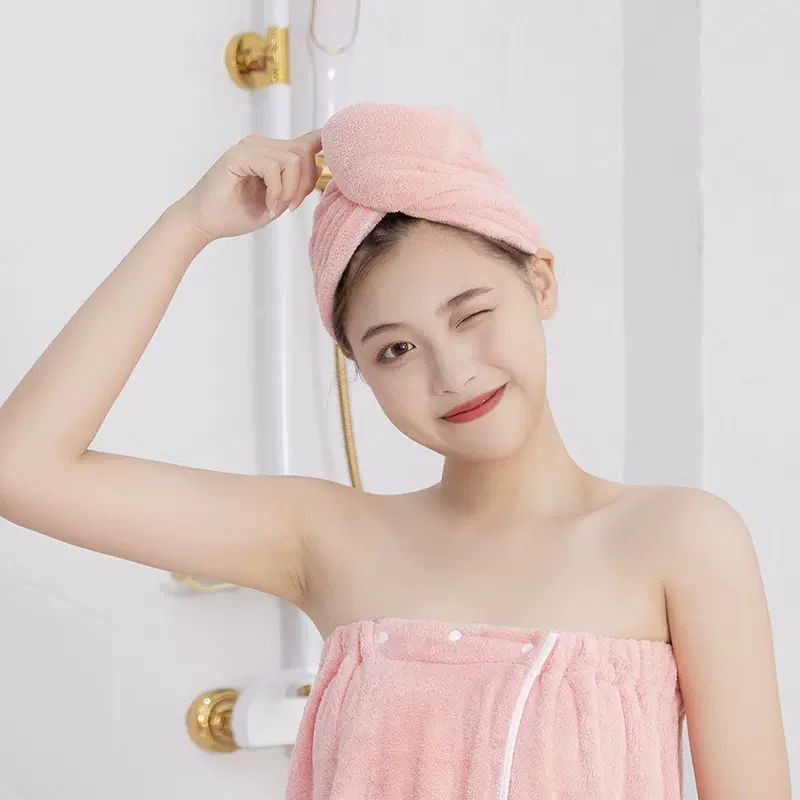 干发帽珊瑚绒吸水女士干发毛巾时尚短发速干速吸速效防脱发护发