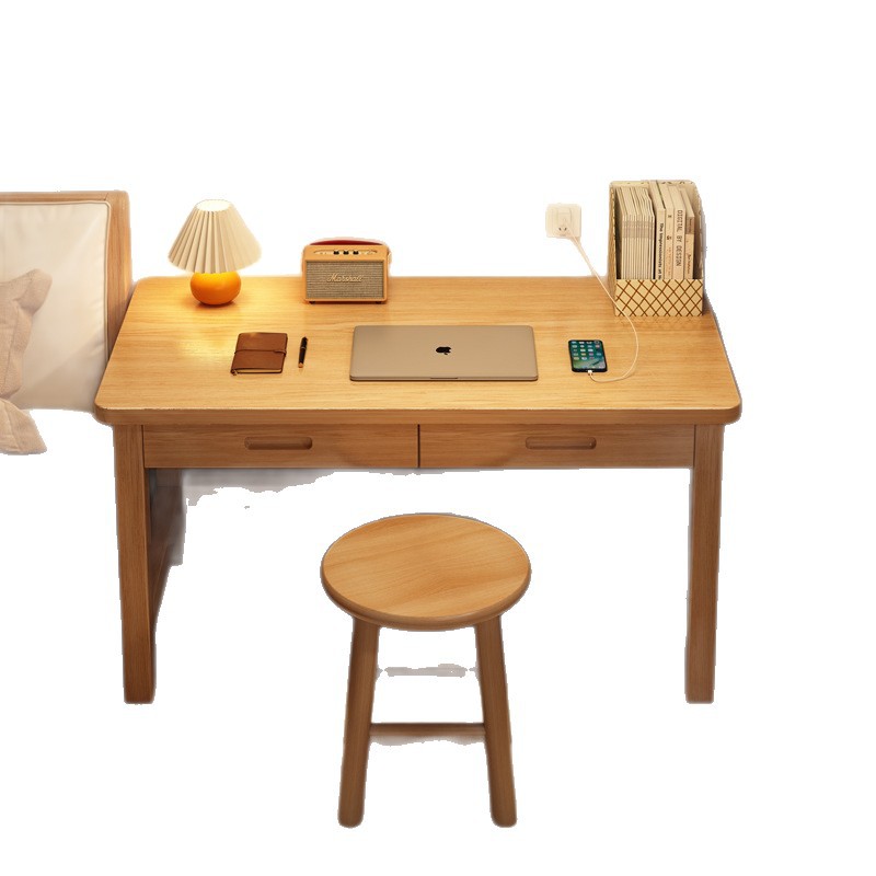 Mesa de lado de la cama de alquiler de escritorio de escritorio de estudio doméstico de escritorio de escritorio de computadora de dormitorio simple tabla de trabajo rectangular