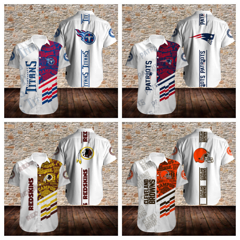 Foreign Trade Cross-Border Amazon Aliexpress New Digital Print Football Teams Hawaii Nfl Shirts