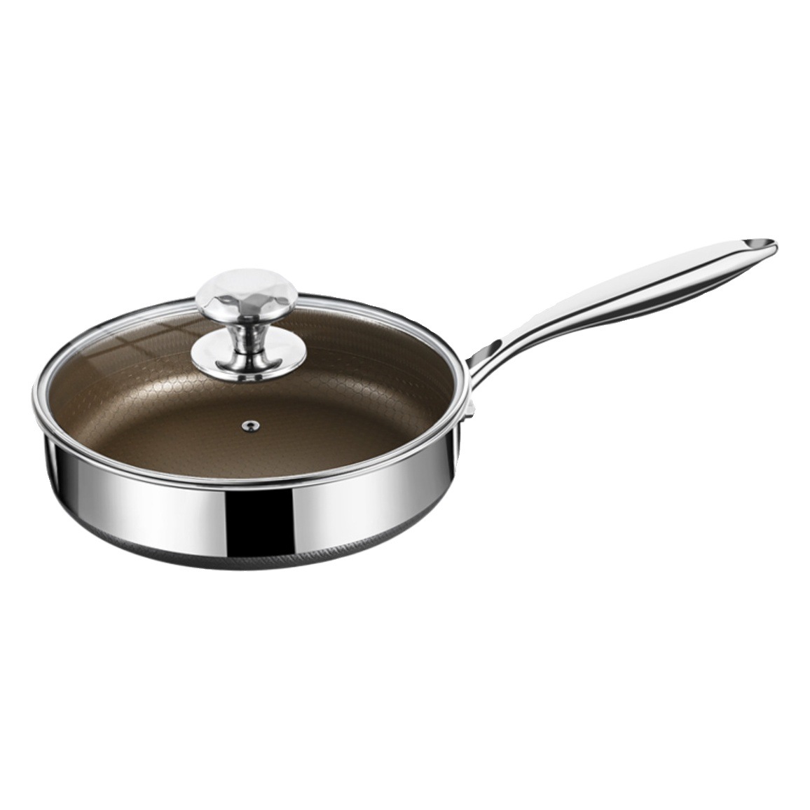 Sartén de acero inoxidable 316L sartén antiadherente hogar tortilla de panqueque de tamaño pequeño Cocina de Inducción sartén especial