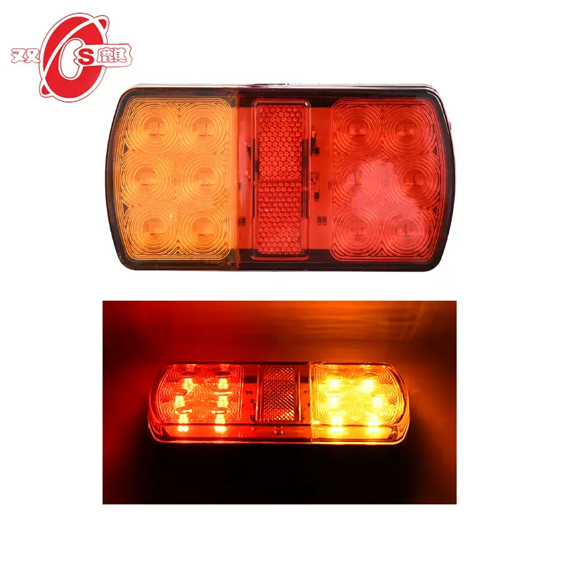 跨境出口12V24V12LED货车尾灯卡车边灯卡车尾灯大巴客车照地灯