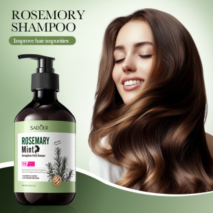 Full English Shampoo Sadoer Mint Rosemary Strong and Fluffy Shampoo Cross-Border Export Wholesale
