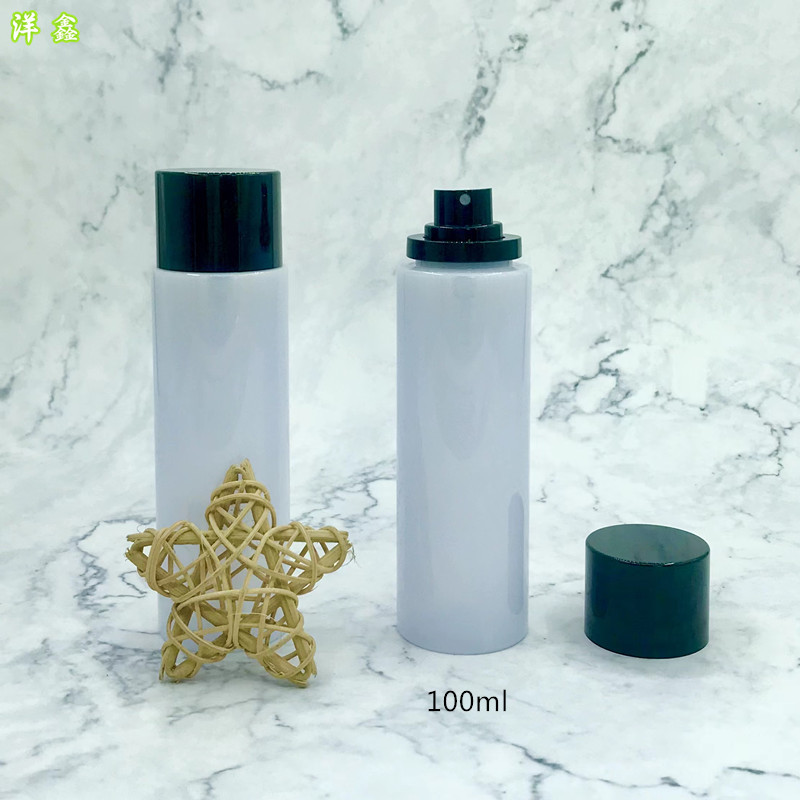 100ml卡口定妆喷雾瓶 平肩直筒卡扣瓶 防晒隔离喷雾瓶 酒精喷瓶