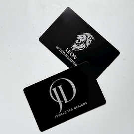 哑黑激光雕刻金属卡片高端商务礼品定制企业会员卡收藏卡