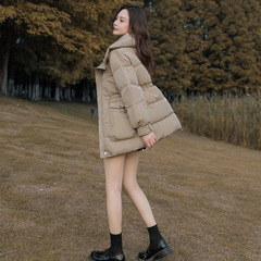 羽绒服女2025收腰显瘦新款韩版白鸭绒冬季小个子宽松中长款厚外套