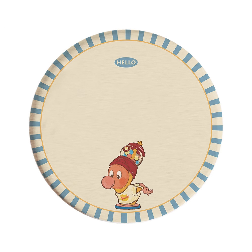 Posavasos de café de oficina de dibujos animados, posavasos de escritorio, posavasos de agua redondos, almohadillas absorbentes de agua de barro de diatomeas, encimera de secado rápido