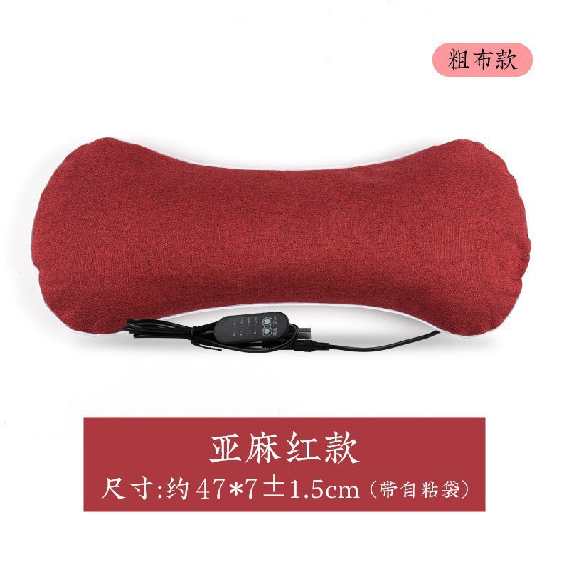 면 및 린넨 뼈 베개 가열 모델 - 리넨 레드