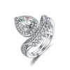 Elite wedding ring for beloved, classic jewelry, one carat, wholesale