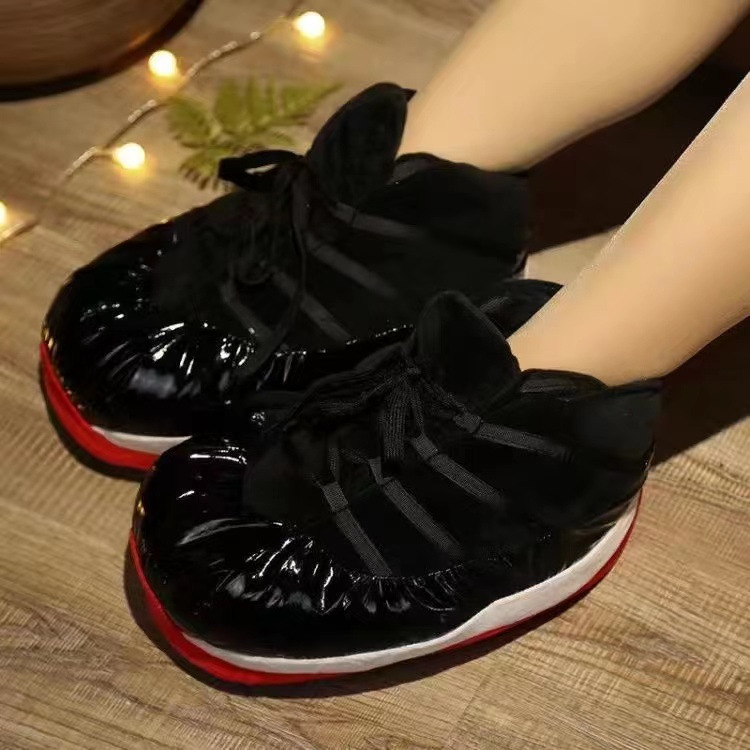 블랙 글로시 가죽