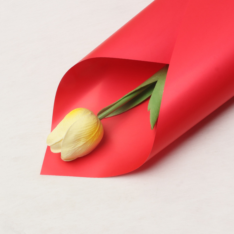 Estilo coreano primer amor color sólido papel ouya mañana niebla mate impermeable papel mate ramo de flores translúcidas papel de embalaje al por mayor