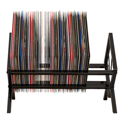 Cross border desktop originality bookshelf Vinyl Record Storage rack CD Record Iron art Display rack Metal magazine Place rack