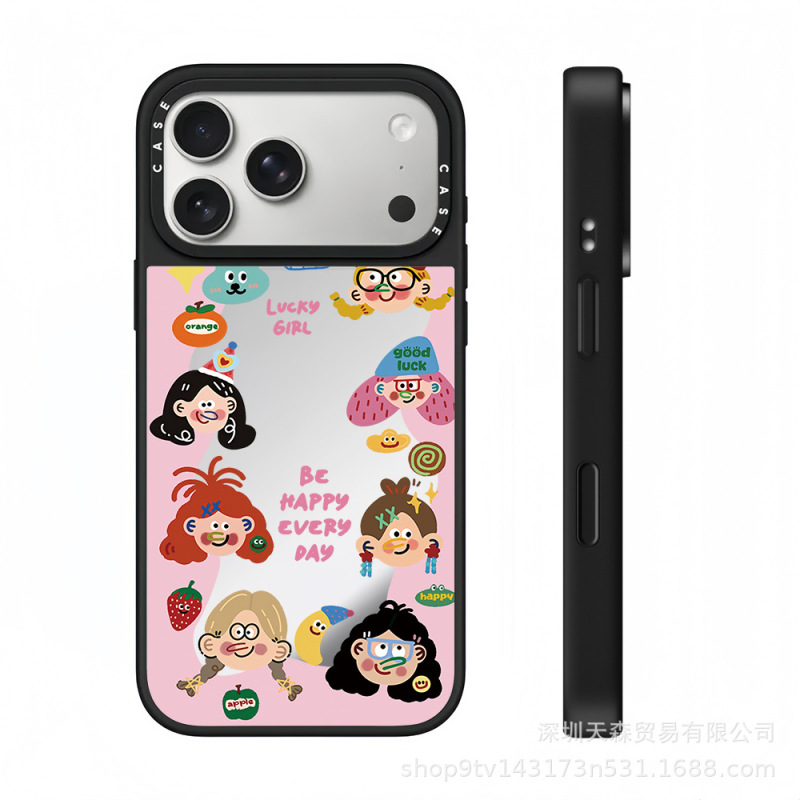 CASET联名幸运老头适用苹果iPhone17ProMax手机壳16Pro潮牌14镜面|undefined
