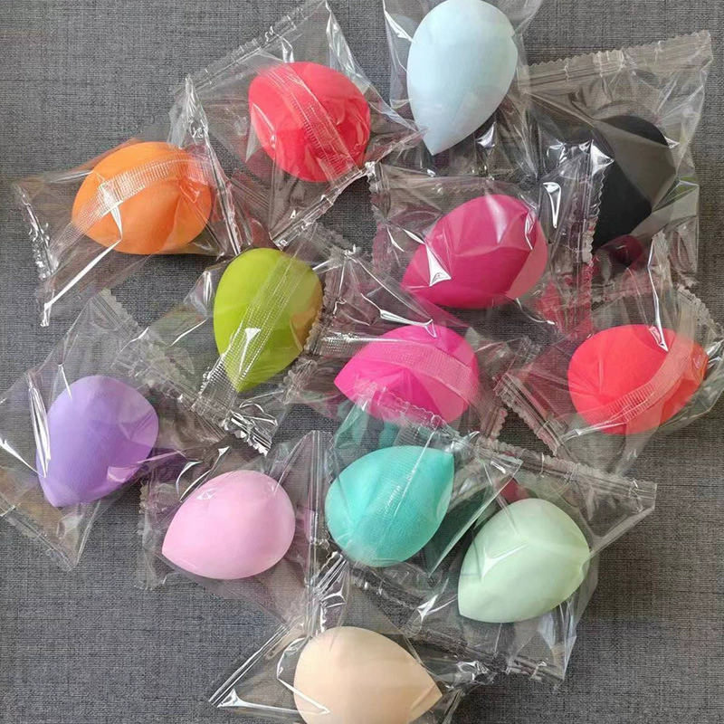 Косметическая губка для макияжа, мягкий геометрический beauty blender, сухая/влажная использованию, разноцветные цвета
