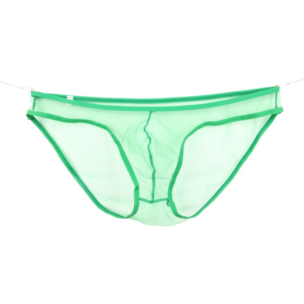 Ropa interior de los hombres gay de la perspectiva europea y americana bolsa de malla delgada cintura baja más el tamaño C- 034