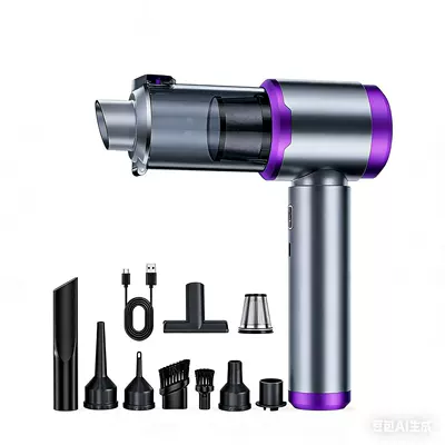 Tozsoranlar Suction Car Dedicated Wireless Handheld - silver-purplebrushless-motor-vacuum-cleanerone-button-dust-bin3-sections2000mah