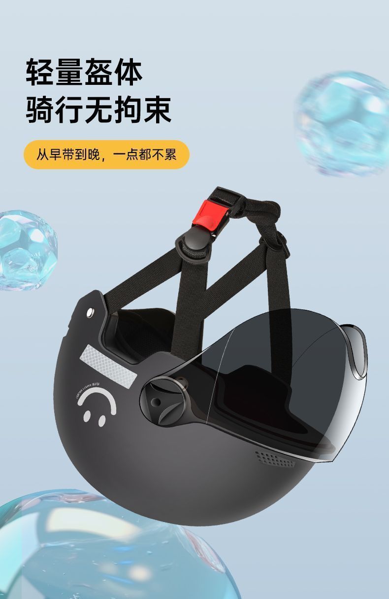 Certified electric vehicle helmet for men and women, summer sun protection motorcycle safety helmet, lightweight half helmet, direct supply from manufacturer